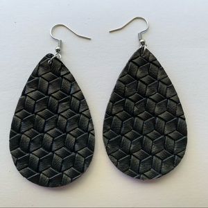 ‼️5/$20 Faux Leather Dangle earrings